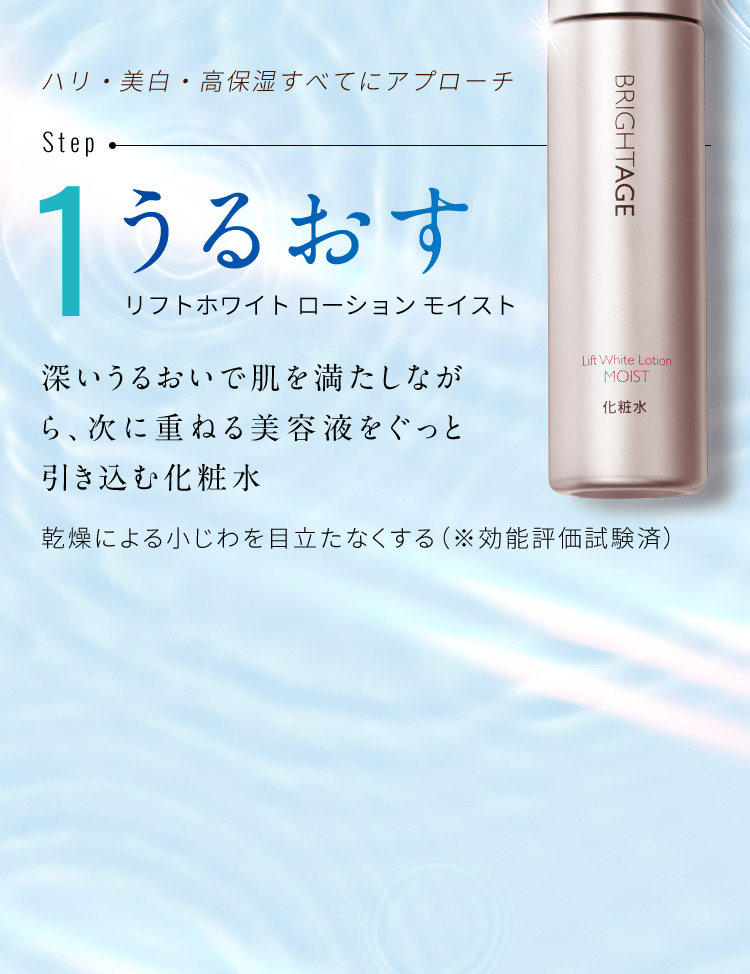 ✨本日到着✨ブライトエイジ ハリ美白化粧水　ハリ美白乳液状美容液　専用容器付 楽天市場】＜ハリ・美白にアプローチ＞【化粧水 ミニサイズ