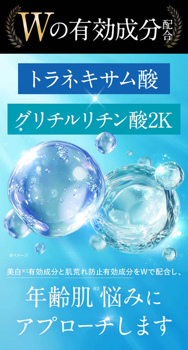 年齢肌悩みにアプローチします