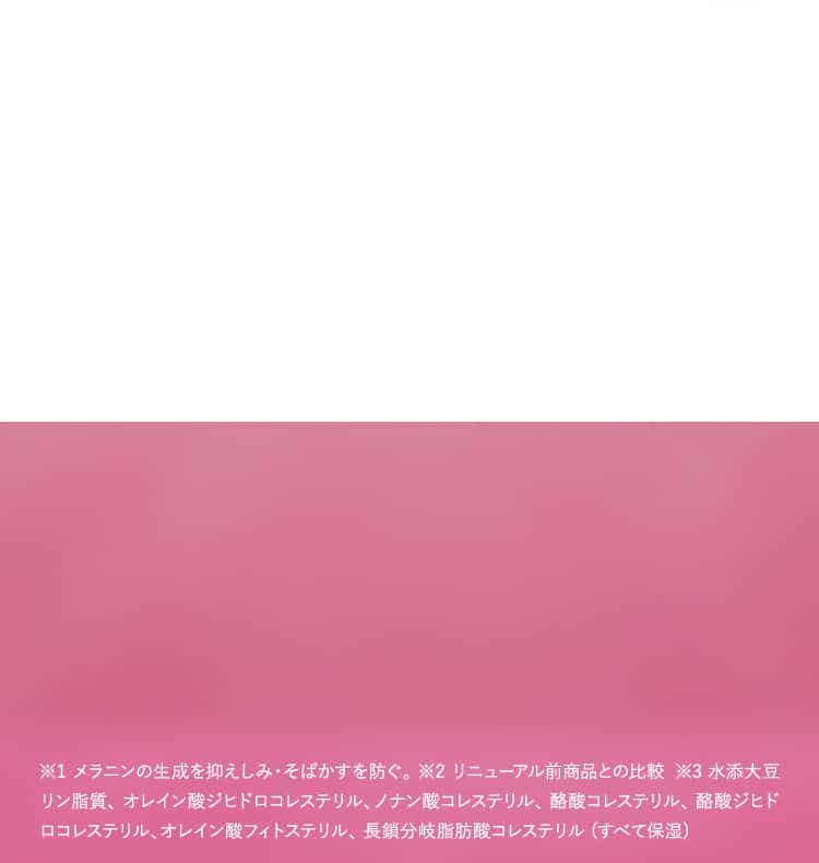 ※1 メラニンの生成を抑えしみ・そばかすを防ぐ…