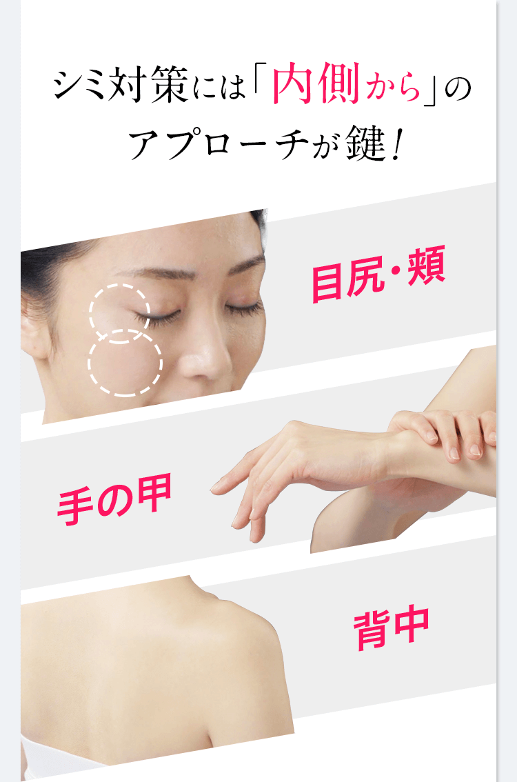 シミ対策には「内側から」のアプローチが鍵！