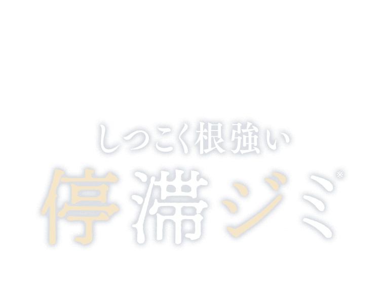 あなたの肌にも居座り続けていませんか? しつこく根強いシミ ※ターンオーバーが滞り、メラニンが排出されにくくなったシミ