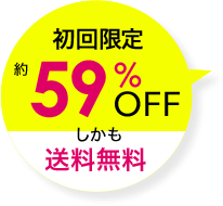 初回限定約59%OFFしかも送料無料