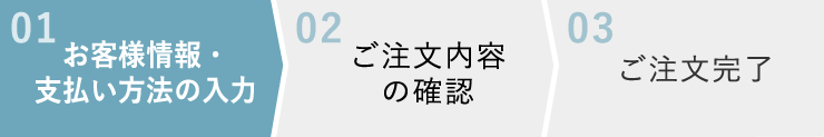 お客様情報の入力