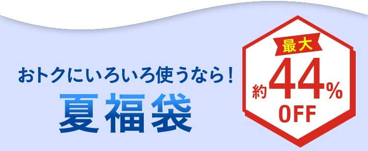 おトクにいろいろ使うなら！ 夏福袋 最大44%OFF
