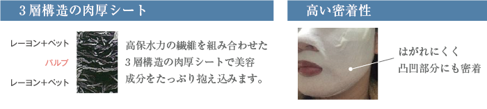 3層構造の肉厚シート・高い密着性