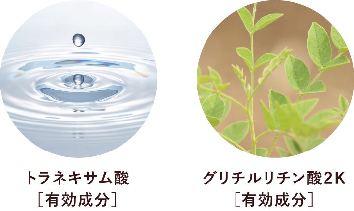 Point1　シミ対策※2と肌あれ防止のW有効成分